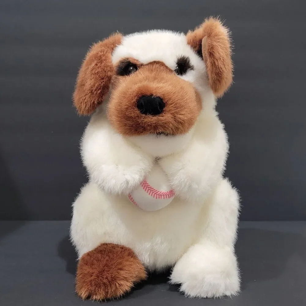 Dakin Applause Dog Puppet w/ Detachable Baseball 12